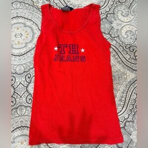 Red Tommy Jeans Tank Top